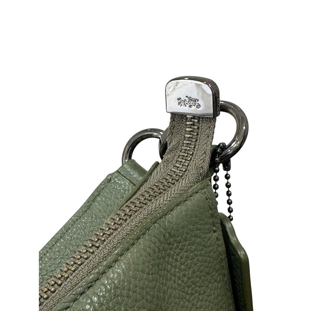 Coach 36762 Olive Pebbled Leather Hobo Crossbody Bag Gunmetal Turnlock Dust Bag - Picture 12 of 16
